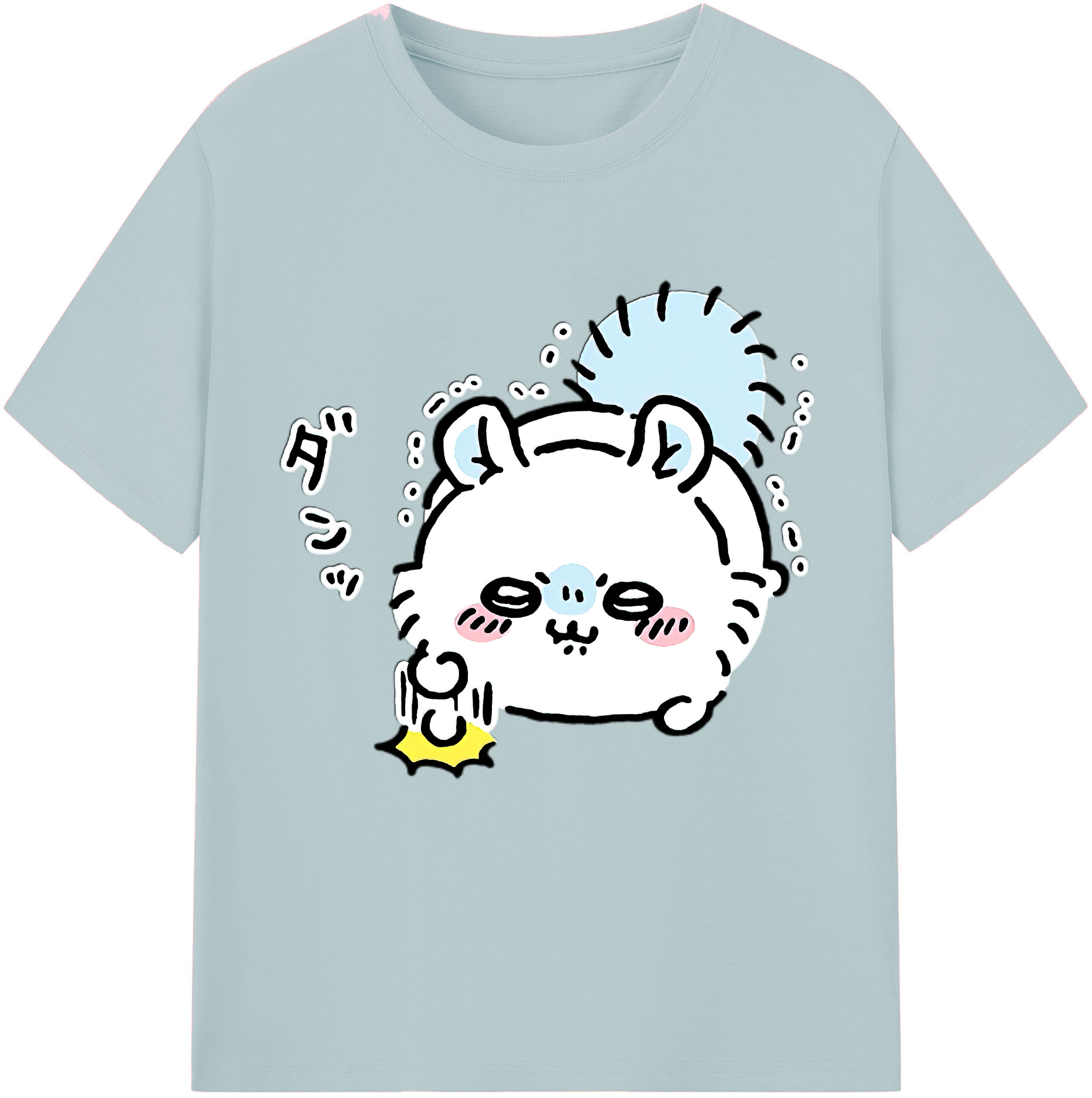 （画像用） ちいかわ モモンガ Chii-kawa Momonga 綿100％半袖Tシャツ（フロントプリント）